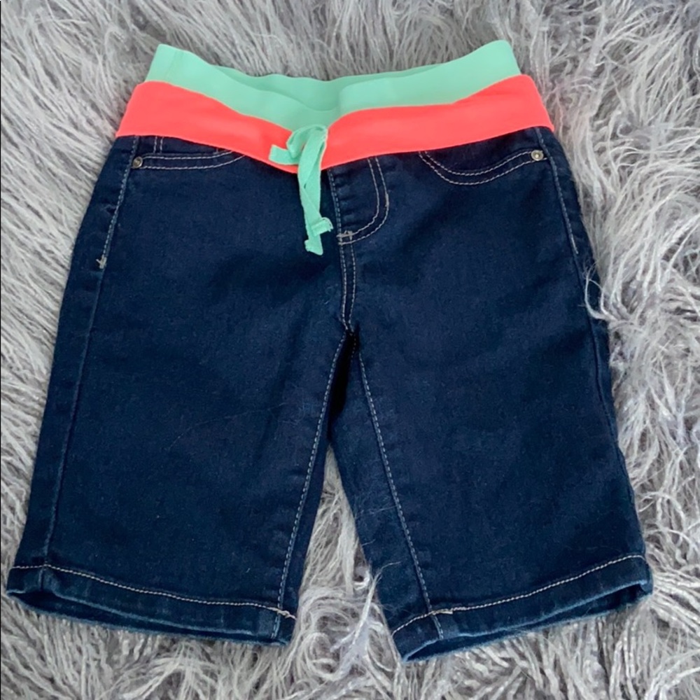Girls Teal and Pink Shorts